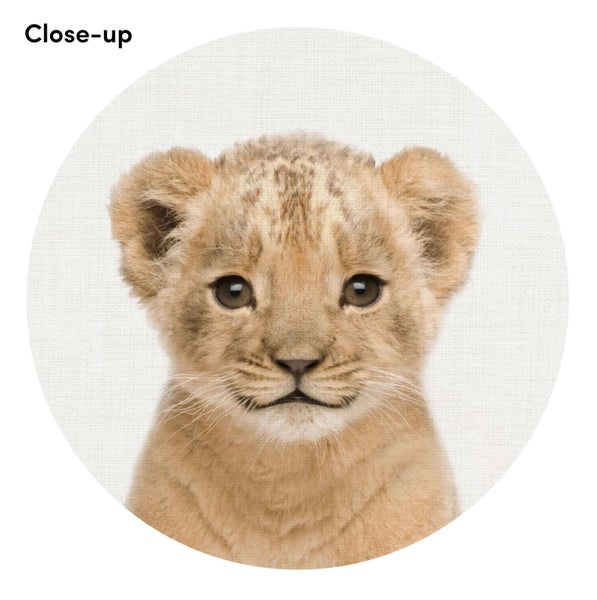 Baby Lion Peekaboo Art Print Carousel 2