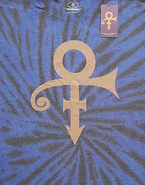 Prince T Shirt Gold Symbol Logo new Official Unisex Dip Dye Purple Carousel 2