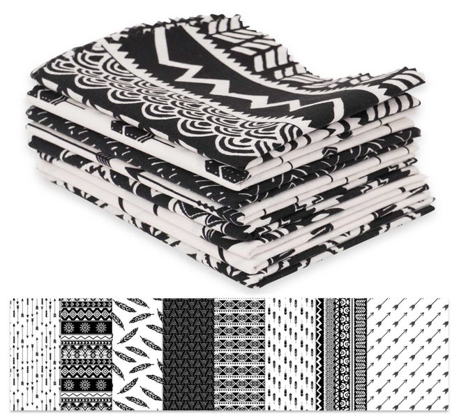 Soimoi 8 Pc Fat Quarter Bundle, Tribal Arrow Print 18"x 22" DIY Patchwork- 100% Carousel 1