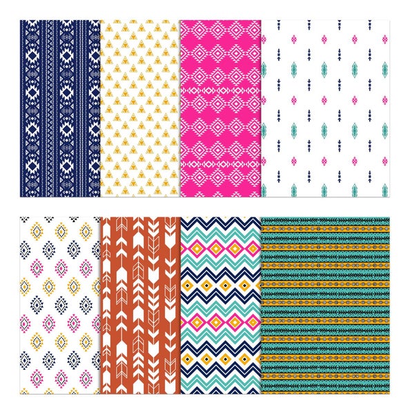 Soimoi 8 Pc Fat Quarter Bundle, Traditional Africal Tribal Print Carousel 2