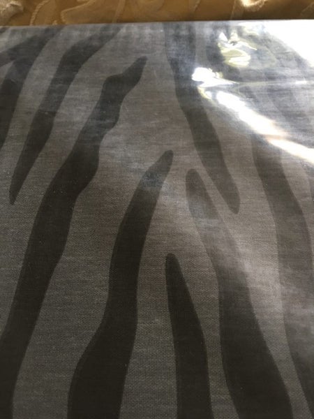 GREY AND BLACK ZEBRA STRIPE Carousel 1