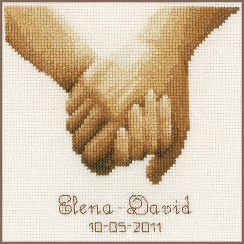 Vervaco Cross Stitch Kit - Holding hands Carousel 1
