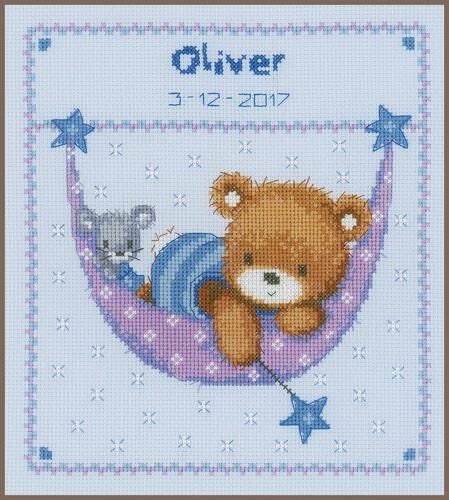 Vervaco Cross Stitch Kit - Little bear in hammock #1 Carousel 1