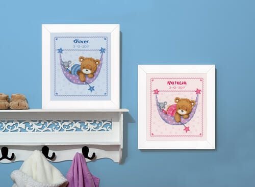 Vervaco Cross Stitch Kit - Little bear in hammock #1 Carousel 2