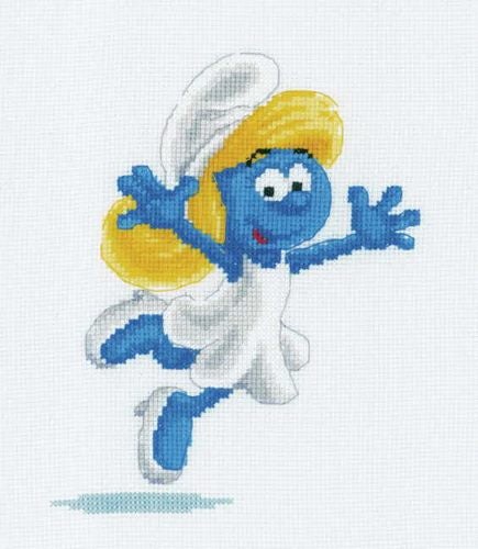 Vervaco Cross Stitch Kit - The Smurfs Smurfette #1 Carousel 1