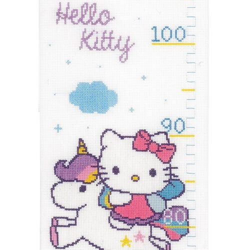 Vervaco Cross Stitch Kit - Hello Kitty & rainbow Carousel 1