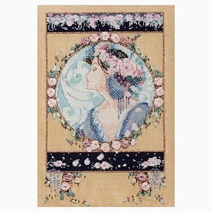 Mirabilia Cross Stitch Pattern - English Rose Carousel 1