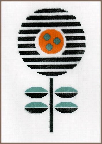Vervaco Cross Stitch Kit - Abstract flower #1 Carousel 1