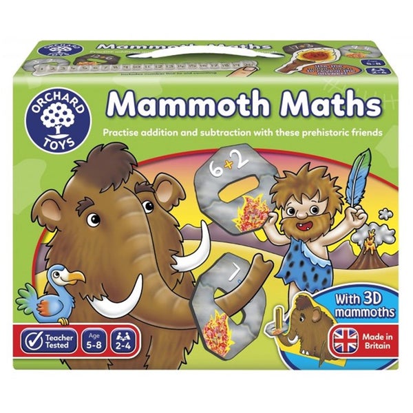 Orchard Toys Mammoth Maths Numbers Kids Childrens Educational Card Puzzle Game Carousel 1