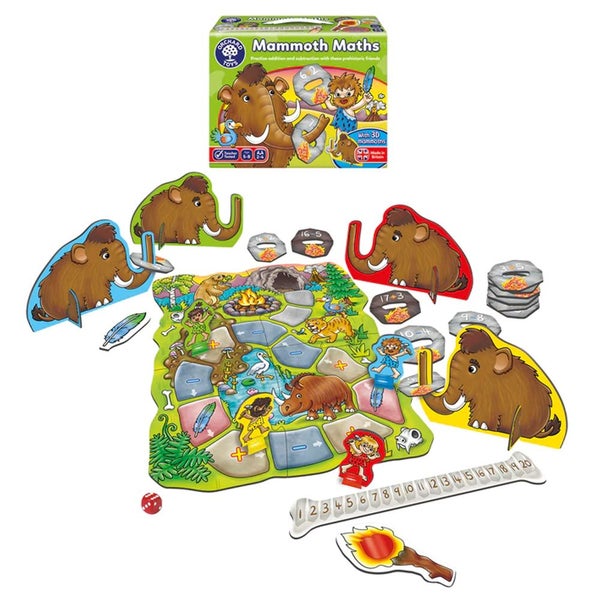 Orchard Toys Mammoth Maths Numbers Kids Childrens Educational Card Puzzle Game Carousel 3