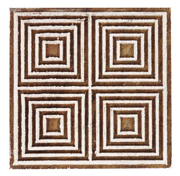 IBA Indianbeautifulart Textile Printing Block Geometric Hand Carved Wooden Carousel 1