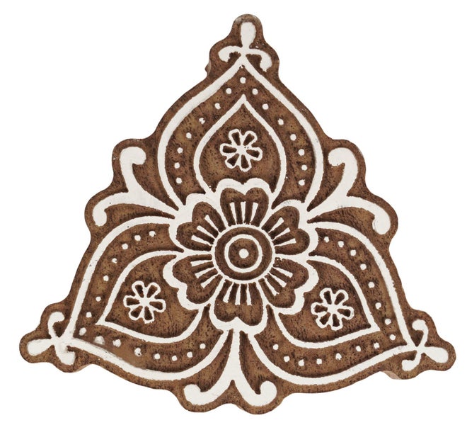 IBA Indianbeautifulart Textile Printing Block Asian Floral Motif Hand Carved Carousel 1