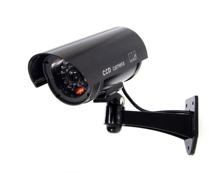 PTN BLACK Dummy Camera with Flash LED Light Fake Simulated Security Dome Carousel 1