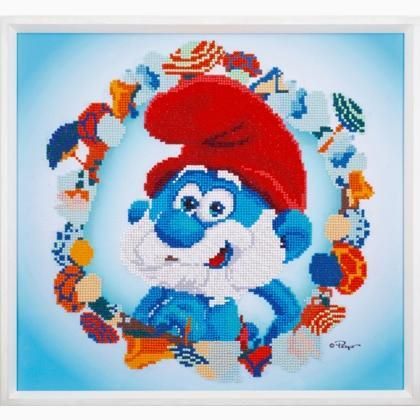 Vervaco Diamond Painting Kit The Smurfs Papa Carousel 1