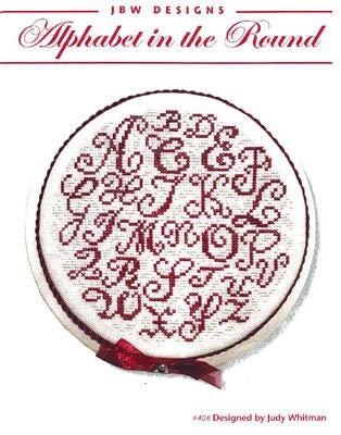 JBW Designs Cross Stitch Pattern - Alphabet in the Round Carousel 1