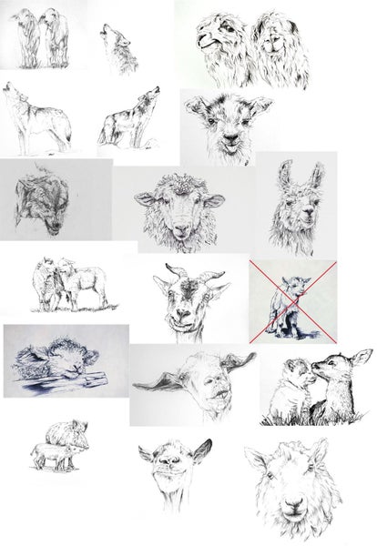 ORIGINAL Ballpoint Drawings Carousel 1