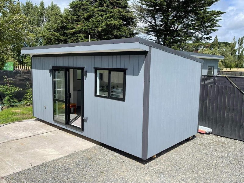 6 x 3 Portable building / Sleepout with Kitchen and Bathroom Carousel 1