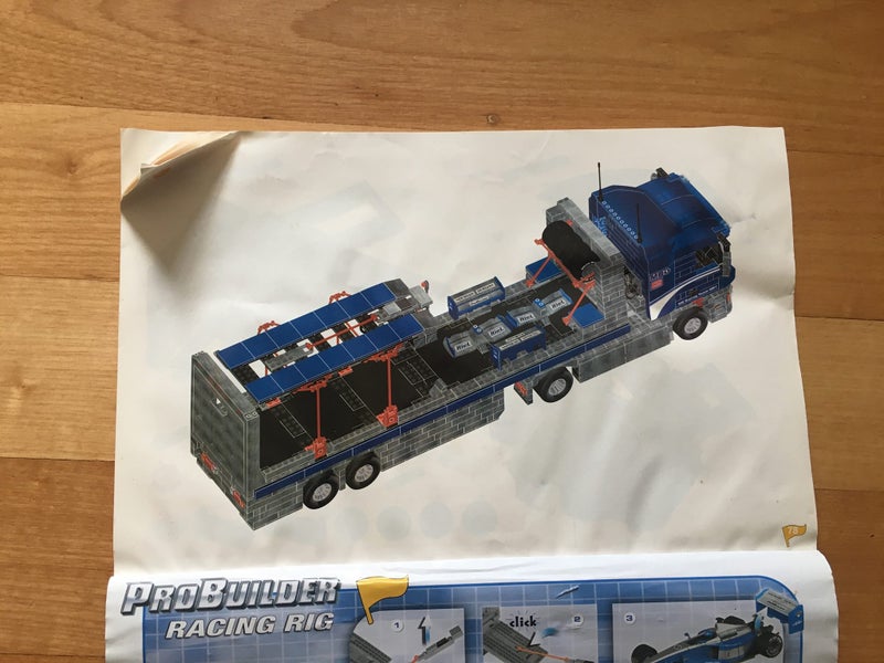 Mega Bloks 9744 Probuilder Master Series Racing Rig Semi Truck And Race Car Carousel 11