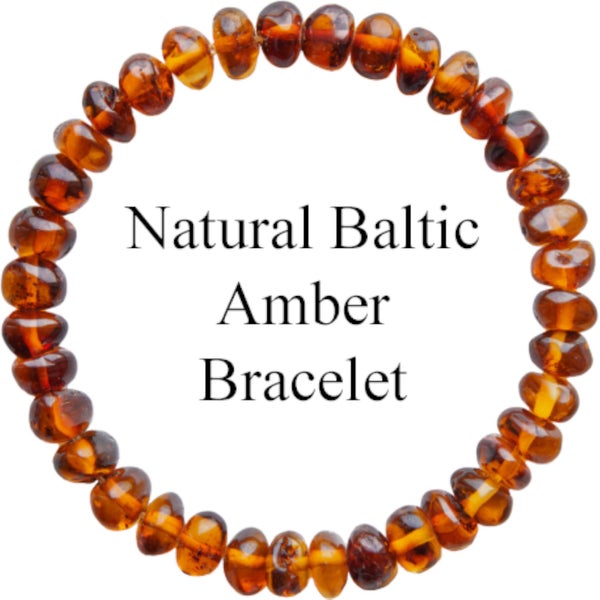 Natural Baltic Amber Adult Bracelet Carousel 1