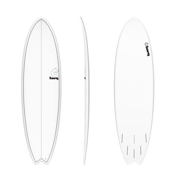 Torq MOD FUN V+ Surfboard White/ Pinline Carousel 1