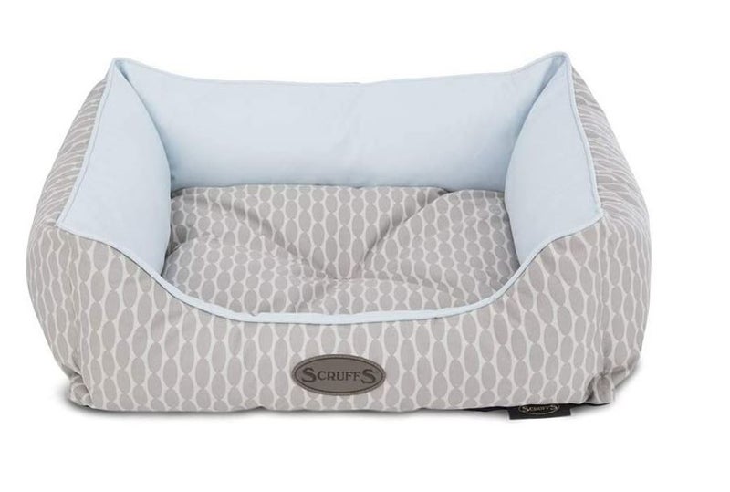 DOG BED SCRUFFS SIESTA BOX BED XL 90 X 70CM BLUE Carousel 2
