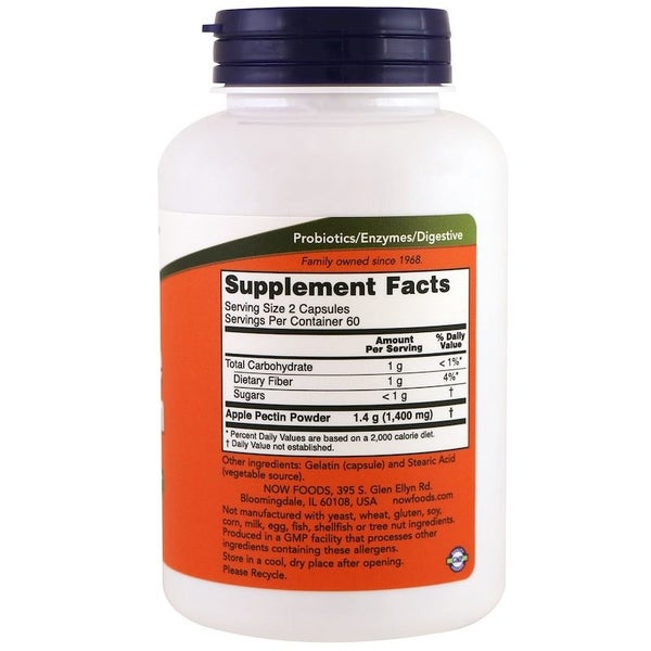 Now Foods Apple Pectin 700mg 120 Capsules | HealthPorter NZ Carousel 2