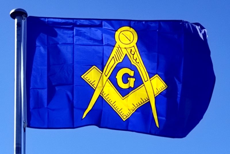 MASONIC LODGE - FREEMASON Flag / Banner - 1500mm x 900mm - In Stock NZ Carousel 1