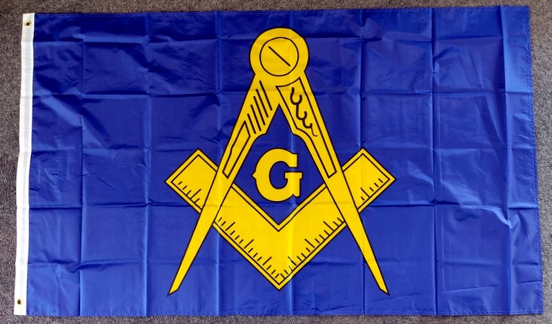 MASONIC LODGE - FREEMASON Flag / Banner - 1500mm x 900mm - In Stock NZ Carousel 2