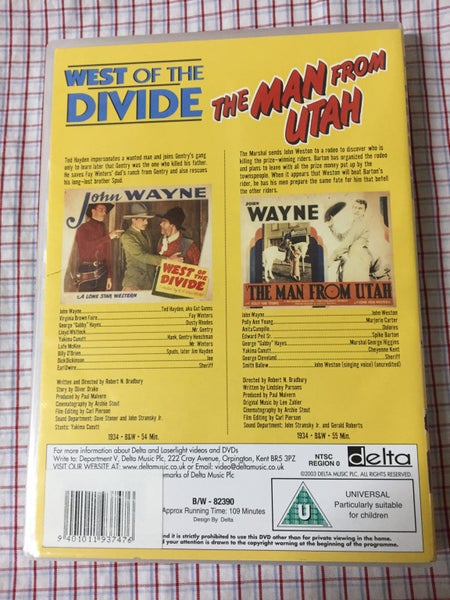 West Of The Divide / The Man From Utah (WAS $12)63624887190914111
