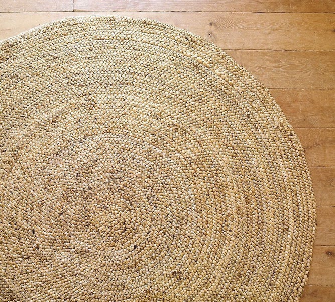 243 cm Ø Round Jute Handwoven Rug Carousel 2