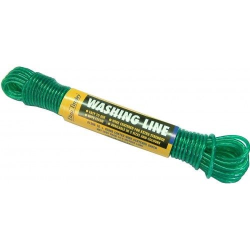 Clothes Line Wire Plastic Coated Green 15m Xcel Carousel 1