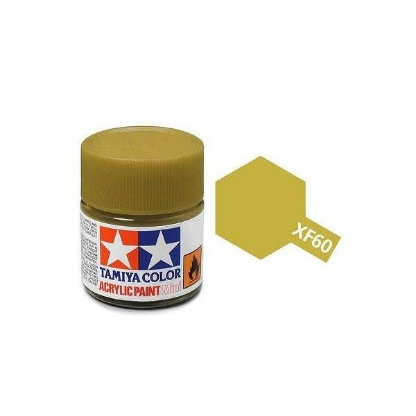 Tamiya XF-60 Flat Acrylic Paint Dark Yellow [81760] Carousel 1