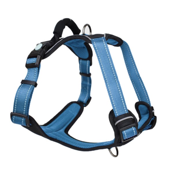 HUSKIMO DOG HARNESS ULTIMATE BELLS BEACH (LIGHT BLUE) SMALL Carousel 1