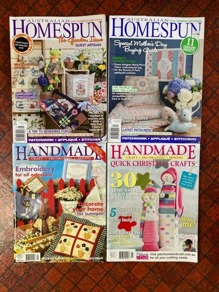 Variety of AUSTRALIAN HOMESPUN & HANDMADE Magazines You Choose 1 Carousel 1