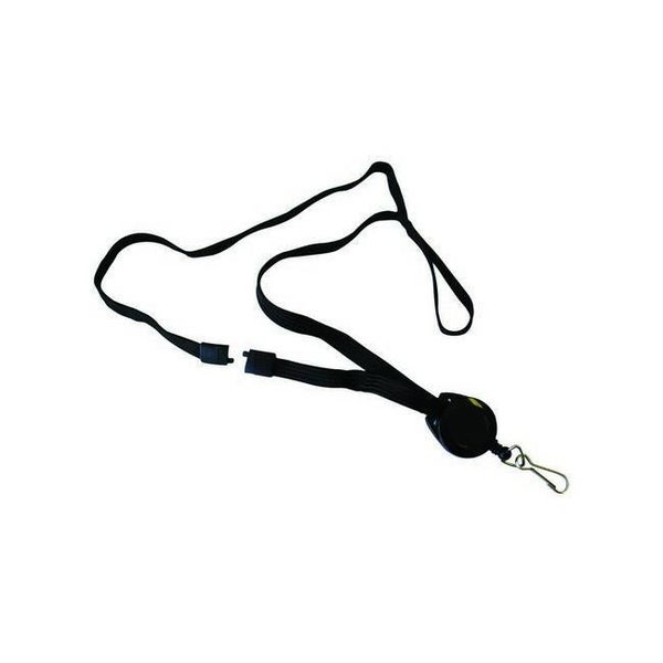 Kevron id1021 badge reel with lanyard black pack 10 Carousel 1