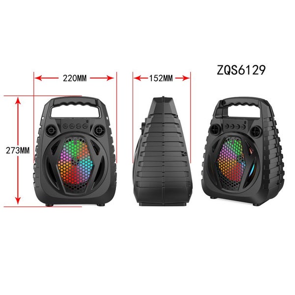 Wireless Bluetooth Super Bass Speaker with Mic Model ZQS6129 Carousel 5