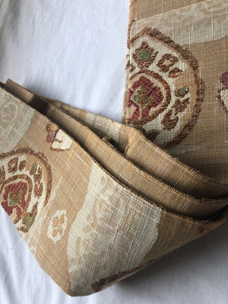 Vintage Japanese Woven Silk Obi Belt Fabric 3+ Metres Carousel 17