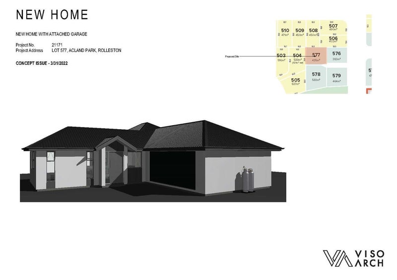 Lot 577 Acland Park, Rolleston, Selwyn, Canterbury