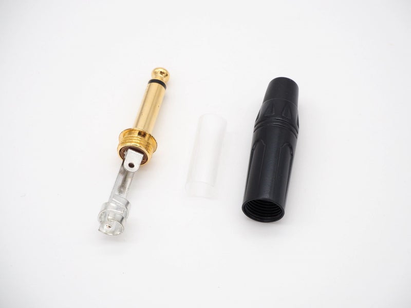 Gold Plated Metal 6.35mm/1/4'' Mono Jack Plug QT200G (PC-43) Carousel 2