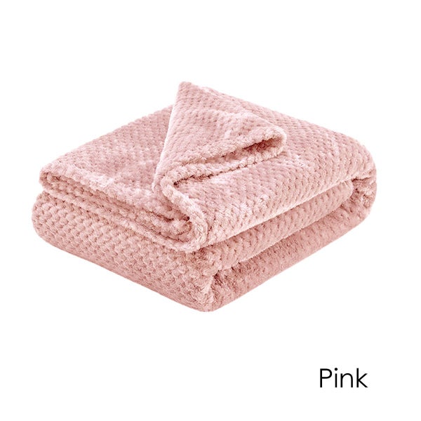 Soft Diamond Fleece Throw Rug/Blanket 150 x 200 cm Carousel 1