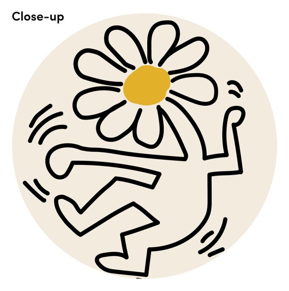 Dancing Flower by Keith Haring Art Print Carousel 2