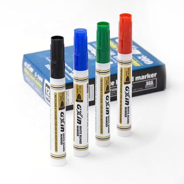 Whiteboard Marker Pen White Board Dry-Erase Mark Sign Bullet Tip Ink Carousel 1