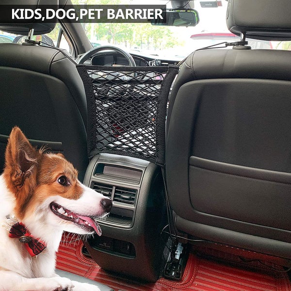 Dog Car Barrier 3 Layer,Backseat Barrier for Dogs,Purse Holder for Car Carousel 2