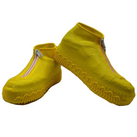 Waterproof Silicone Shoe Covers Reusable Foldable Non-Slip Zipper Shoe Protector Carousel 1