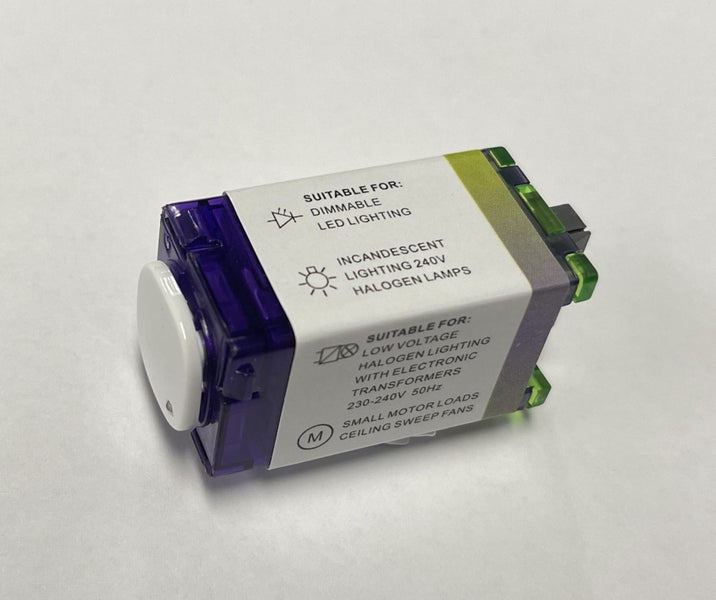 Universal Push Dimmer Trailing/Leading Edge 300VA Carousel 1