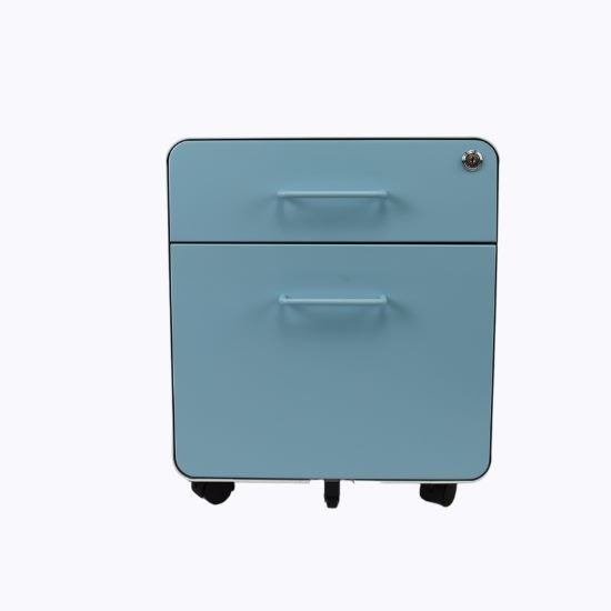 Kids 2 Drawers Mobile Cabinet Study Desk Storage Carousel 2