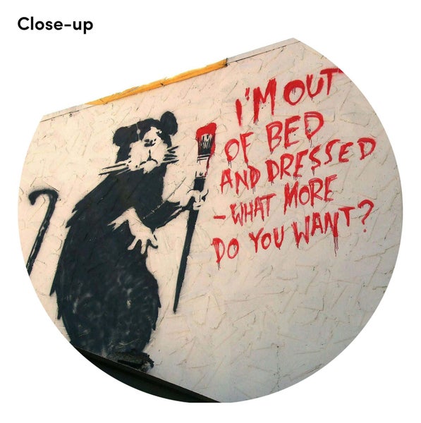 Im Out of Bed by Banksy Art Print Carousel 2