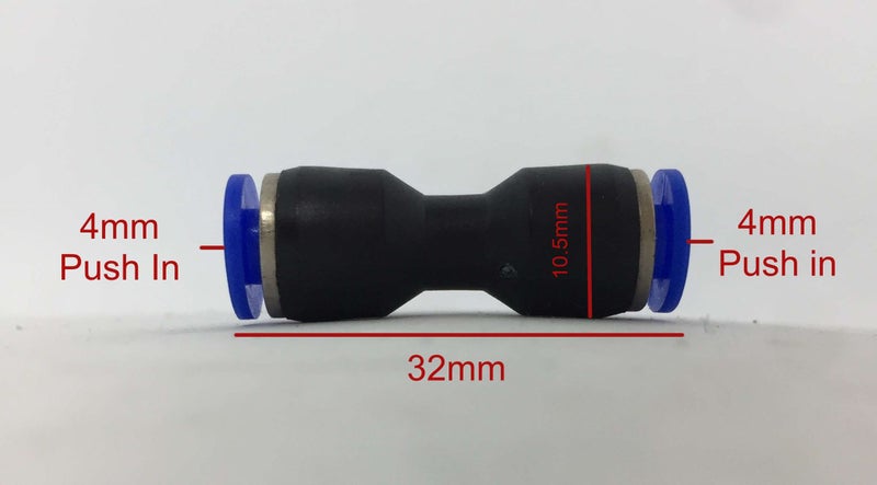 5 Pieces 4mm Straight Pneumatic Connectors (Price Match Guarantee) Carousel 2