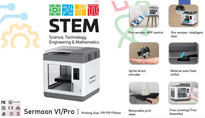 Sermoon V1 Pro 3D Printer - Best 3D Printer for Beginners and Schools Carousel 2