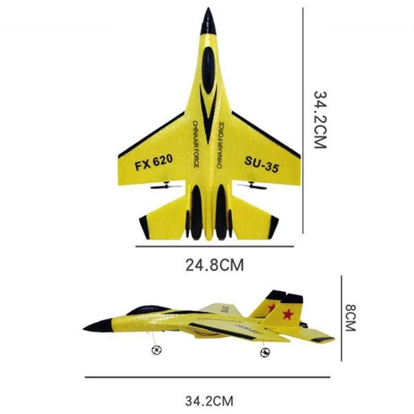 RC Remote Control Airplane 2.4G Fighter Plane Glider EPP Foam Toys Kids Gift Carousel 2